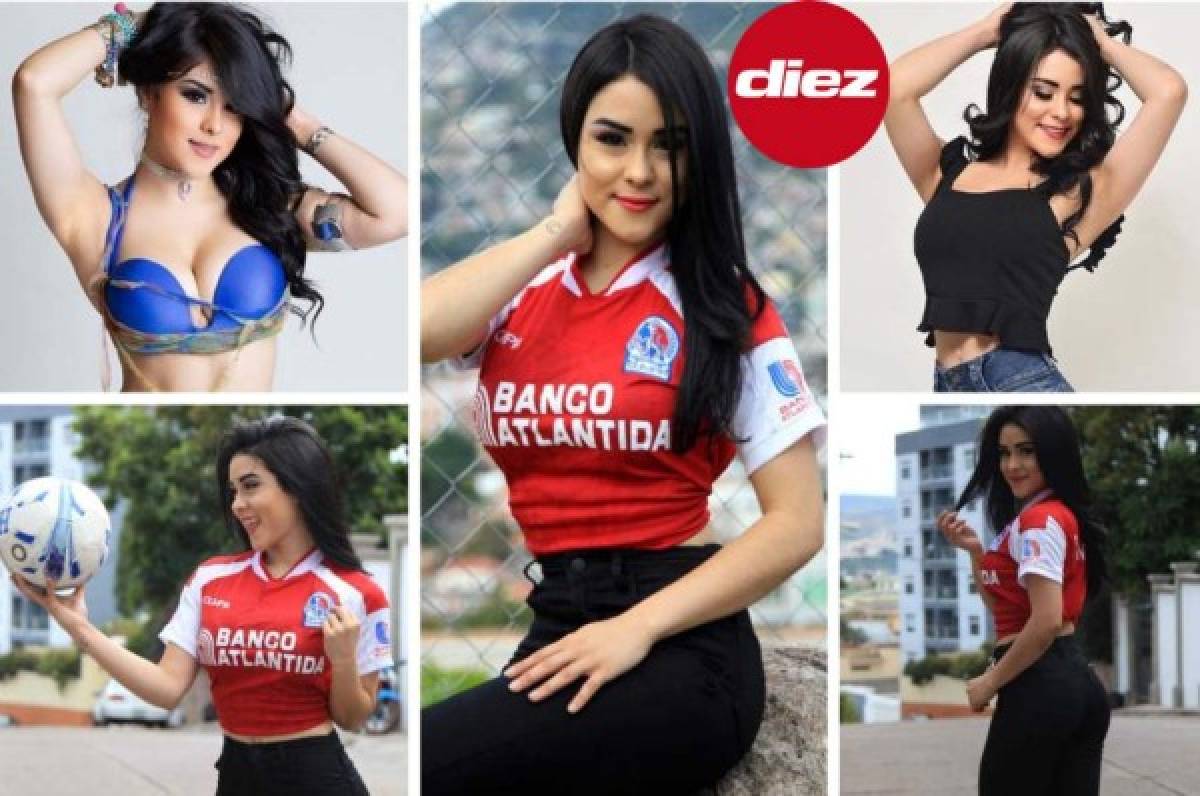 FOTOS: Ónice Flores, la hincha más hermosa del Olimpia para esta final con Motagua